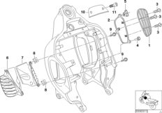 Передняя часть рамы, доп.элементы для BMW 59C1 R 1200 C 03 (0329,0379) 0 (схема запасных частей)