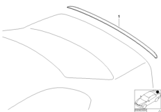 Дооснащение задним спойлером M для BMW E46 330xd M57N (схема запасных частей)
