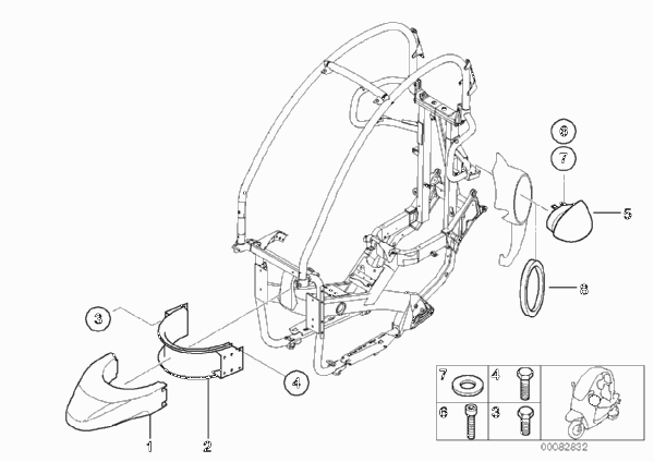Предохранительные элементы для BMW C1N C1 (0191) 0 (схема запчастей)