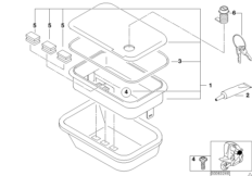Отделение маленькое для MOTO C1N C1 (0191) 0 (схема запасных частей)