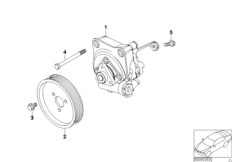Насос гидроусилителя рулевого управления для BMW E85 Z4 M3.2 S54 (схема запасных частей)