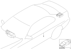 К-т доосн.сист.навигации с борт.монит. для BMW E38 728i M52 (схема запасных частей)
