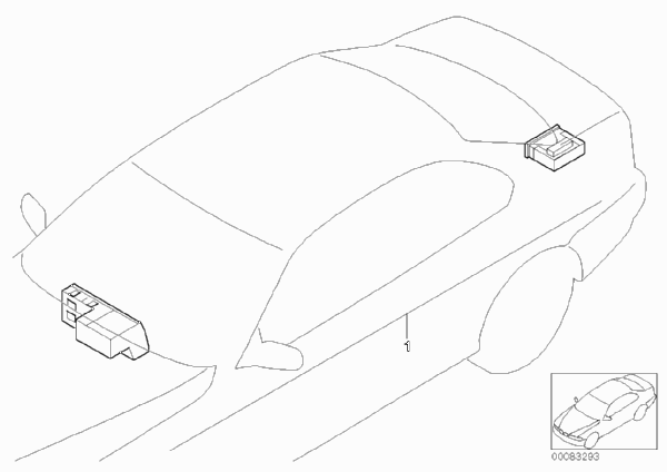 К-т доосн.сист.навигации с борт.монит. для BMW E38 730d M57 (схема запчастей)