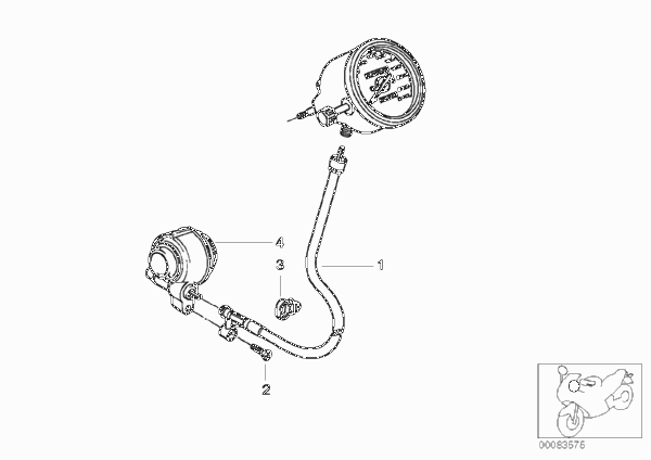 Привод спидометра для BMW R28 R 1150 R 01 (0429,0439) 0 (схема запчастей)