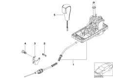 Механизм ПП стептроник АКПП для BMW R52 Cooper W10 (схема запасных частей)