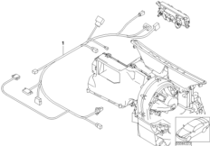 Пучок проводов отопителя/кондиционера для BMW R52 One W10 (схема запасных частей)