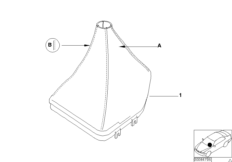 Индивидуальный кожаный чехол для BMW E39 M5 S62 (схема запасных частей)