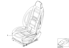 обогрев сиденья для BMW E52 Z8 S62 (схема запасных частей)