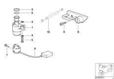 Выключатель зажигания/фиксаторы для BMW R28 R 1150 R Rockster (0308,0318) 0 (схема запасных частей)