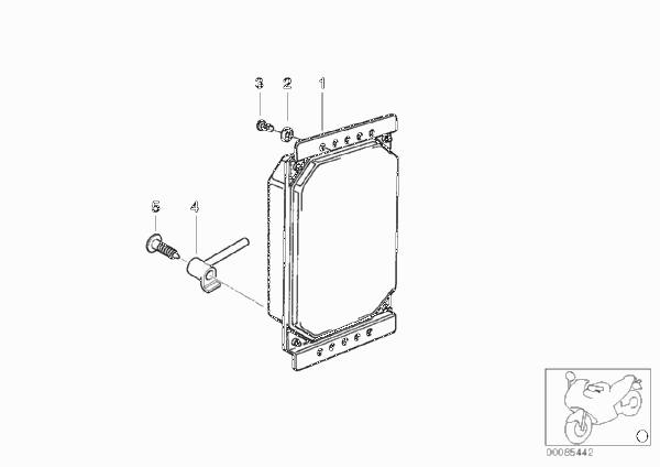 ЭБУ системы двойного зажигание для BMW R21 R 1150 GS 00 (0415,0495) 0 (схема запчастей)