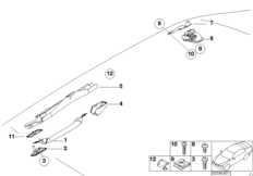 Поручень для BMW E46 330Cd M57N (схема запасных частей)