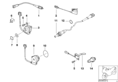 Различные переключатели для BMW R21 R 1150 GS 00 (0415,0495) 0 (схема запасных частей)