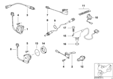 Различные переключатели для BMW 259R R 850 R 94 (0401,0406) 0 (схема запасных частей)