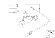 Сиденье Пд механизм разблокировки для BMW 89V3 K 1200 LT 04 (0549,0559) 0 (схема запасных частей)