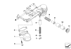Смазочная система/детали масл.насоса для BMW E65 745i N62 (схема запасных частей)
