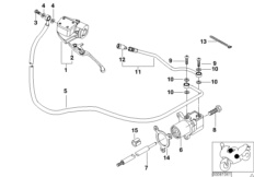 Привод управления сцеплением для BMW R21A R 1150 GS Adv. 01 (0441,0492) 0 (схема запасных частей)