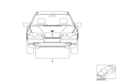 Комплект дооснащ.противотуманной фары для BMW E46 325ti M54 (схема запасных частей)