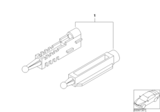 Регулировочный элемент фары для BMW E39 M5 S62 (схема запасных частей)