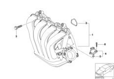 Система впуска для BMW R52 Cooper W10 (схема запасных частей)