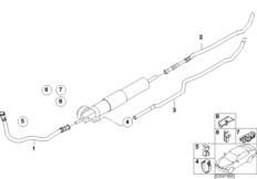 Топливопровод для BMW Z3 Z3 M3.2 S54 (схема запасных частей)