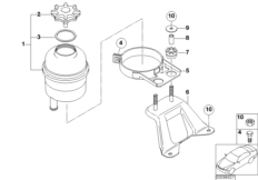 Масляный резервуар/детали для BMW E46 316i N42 (схема запасных частей)