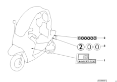 Переводная картинка Executive для BMW C1N C1 200 (0192) 0 (схема запасных частей)
