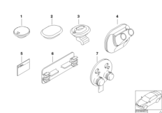 Мелкие детали для BMW E46 M3 S54 (схема запасных частей)