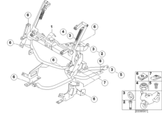 Держатель облицовки для BMW K41 K 1200 GT 01 (0548,0558) 0 (схема запасных частей)