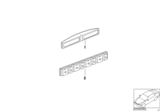 Противовес, свинец для BMW E46 M3 S54 (схема запасных частей)