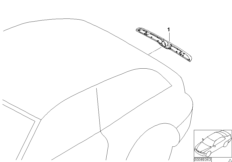 Дооснащение ручкой багаж.двери хром. для BMW Z3 Z3 2.8 M52 (схема запасных частей)