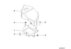 Детали ксеноновой фары для BMW E46 M3 S54 (схема запасных частей)