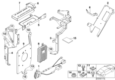 Детали SA 632 в багажнике для BMW E46 318ti N42 (схема запасных частей)