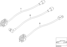 Антенный провод аудио/видео для BMW E39 530d M57 (схема запасных частей)