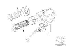 Handbremsarmatur для BMW R28 R 1150 R Rockster (0308,0318) 0 (схема запасных частей)