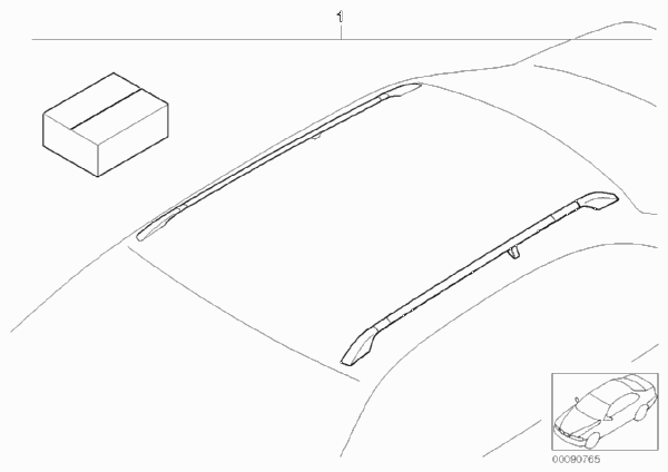 Компл. дооснащения леера для BMW E36 325tds M51 (схема запчастей)