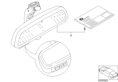 Дооснащение универсальным ДУ для BMW E46 330xi M54 (схема запасных частей)