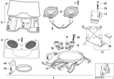 Аудиосистема Fun для BMW C1N C1 (0191) 0 (схема запасных частей)