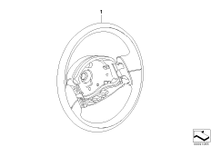 Рулевое колесо кожа Bicolor для MINI R53 Cooper S W11 (схема запасных частей)