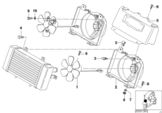 Вентилятор для MOTO C1N C1 200 (0192) 0 (схема запасных частей)