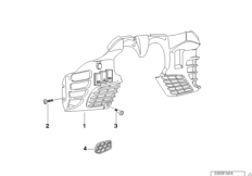 Щиток Внутр для BMW 259T R 1100 RT 96 (0413,0418) 0 (схема запасных частей)