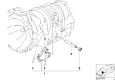 A5S360R/390R детали переключения для BMW E53 X5 3.0d M57 (схема запасных частей)