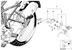Комплект дооснащения гнезда разъема для BMW 259E R 1100 GS 94 (0404,0409) 0 (схема запасных частей)