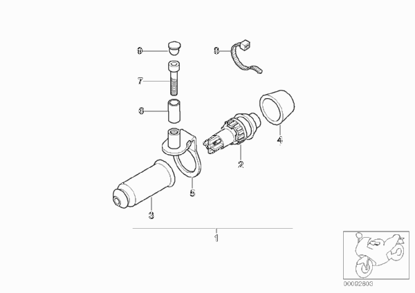 Выключатель для спецавтомобиля для BMW K30 R 1200 CL (0442,0496) 0 (схема запчастей)