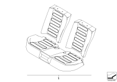 К-т доосн.обогревом задних сидений для BMW E65 760i N73 (схема запасных частей)