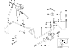 Привод управления сцеплением для MOTO 59C2 R 1200 Montauk 03 (0309,0319) 0 (схема запасных частей)
