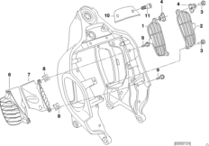 Передняя часть рамы/ дополнит. элементы для BMW 59C1 R 1200 C 97 (0424,0434) 0 (схема запасных частей)