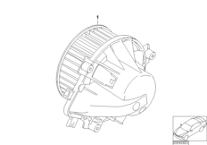 Вентилятор/дополнительные элементы для BMW R53 Coop.S JCW GP W11 (схема запасных частей)