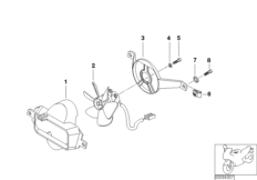 Дополн.вентилятор и дополн. элементы для BMW R22 R 850 RT 02 (0417) 0 (схема запасных частей)