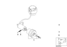 Детали амортизационной стойки Зд для BMW R131 G 650 GS 09 (0178,0179) 0 (схема запасных частей)