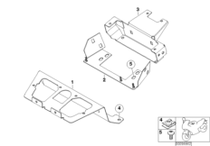 Крепежная пластина для спецавтомобиля для BMW R13 F 650 GS 04 (0175,0185) 0 (схема запасных частей)